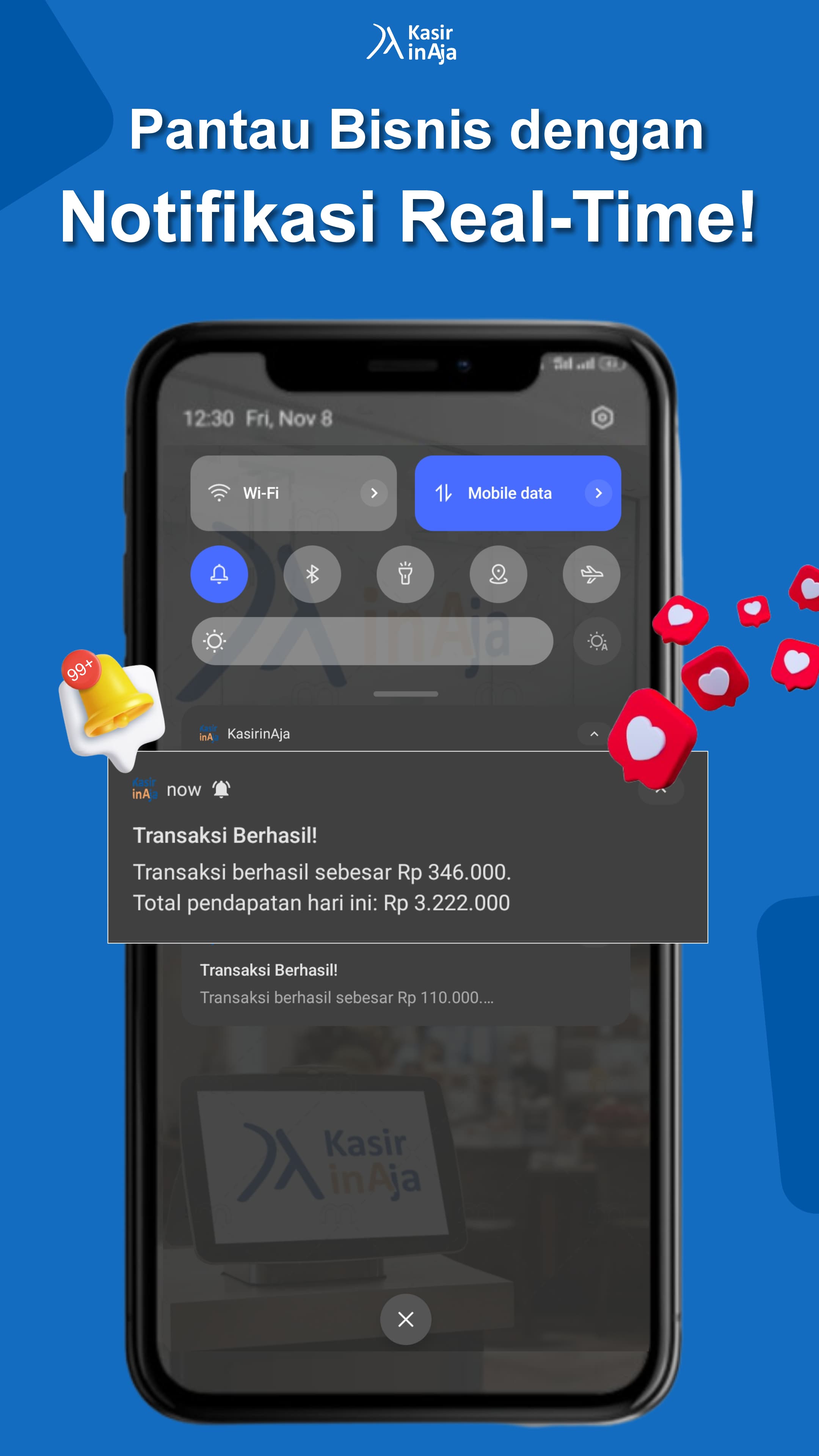 Notifikasi Transaksi Realtime